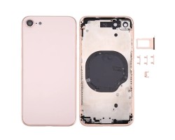 Középrész Apple iPhone 8 hátlap rosegold (oldal gombok, SIM kártya tartó)